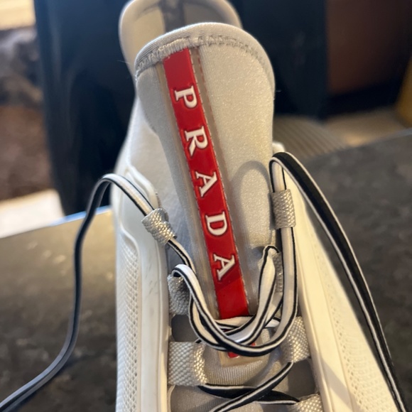 Prada mesh paneled sneakers - Picture 3 of 6